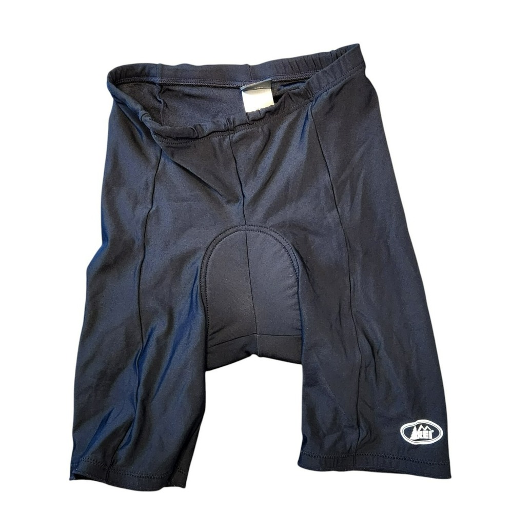 REI Mens Padded Cycling Shorts Black Size Medium Bike Shorts Made in Canada